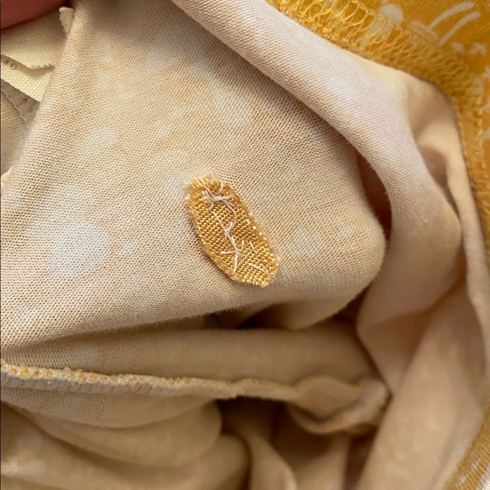 Damage- Matilda Jane Mustard Mushroom Leggings - Picture 5 of 5